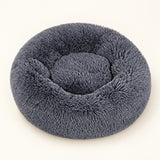 Grey donut bed — AI-assisted product illustration based on supplier reference